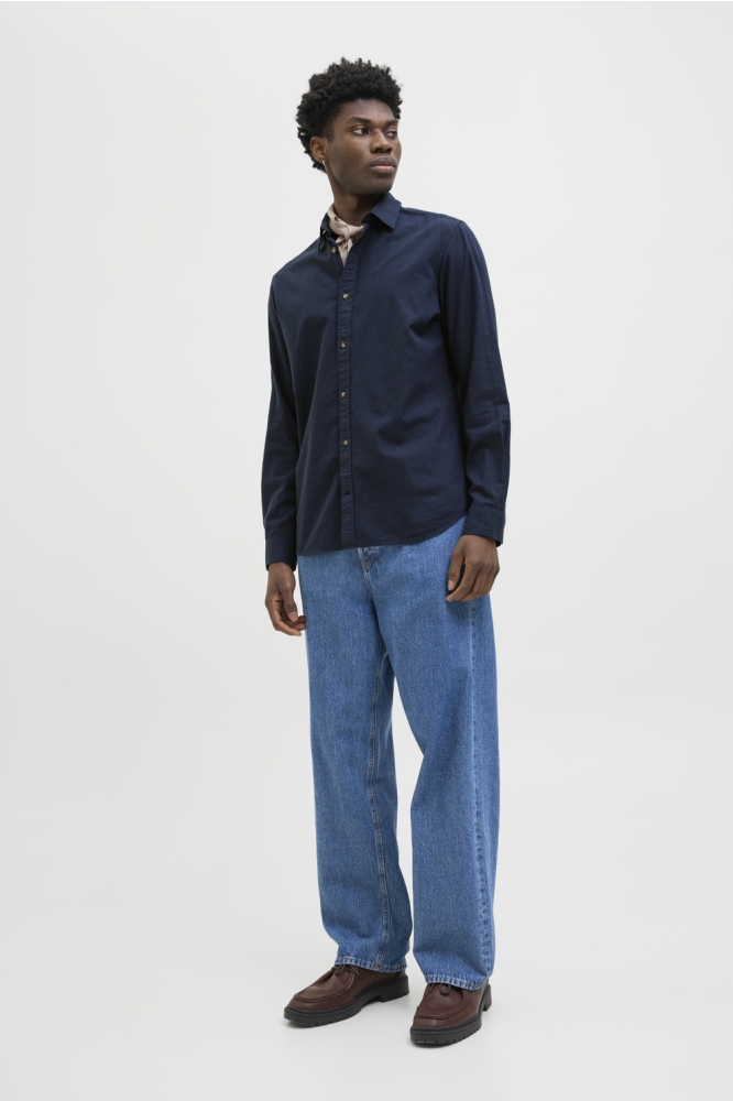 JJESUMMER SHIRT LS SN 12269315 NAVY BLAZER